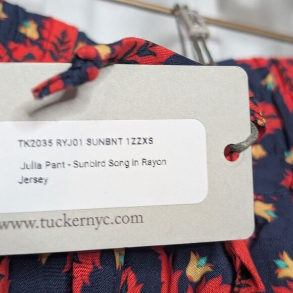 Tucker NYC Julia Pant Sunbird Song in Rayon Jersey Boho Printed Aztec Western - Picture 8 of 9